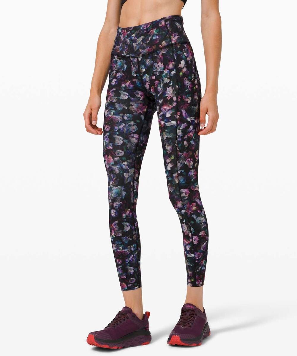 Lululemon Fast and Free Tight Non-Reflective Nulux Activate Floral Multi size 4